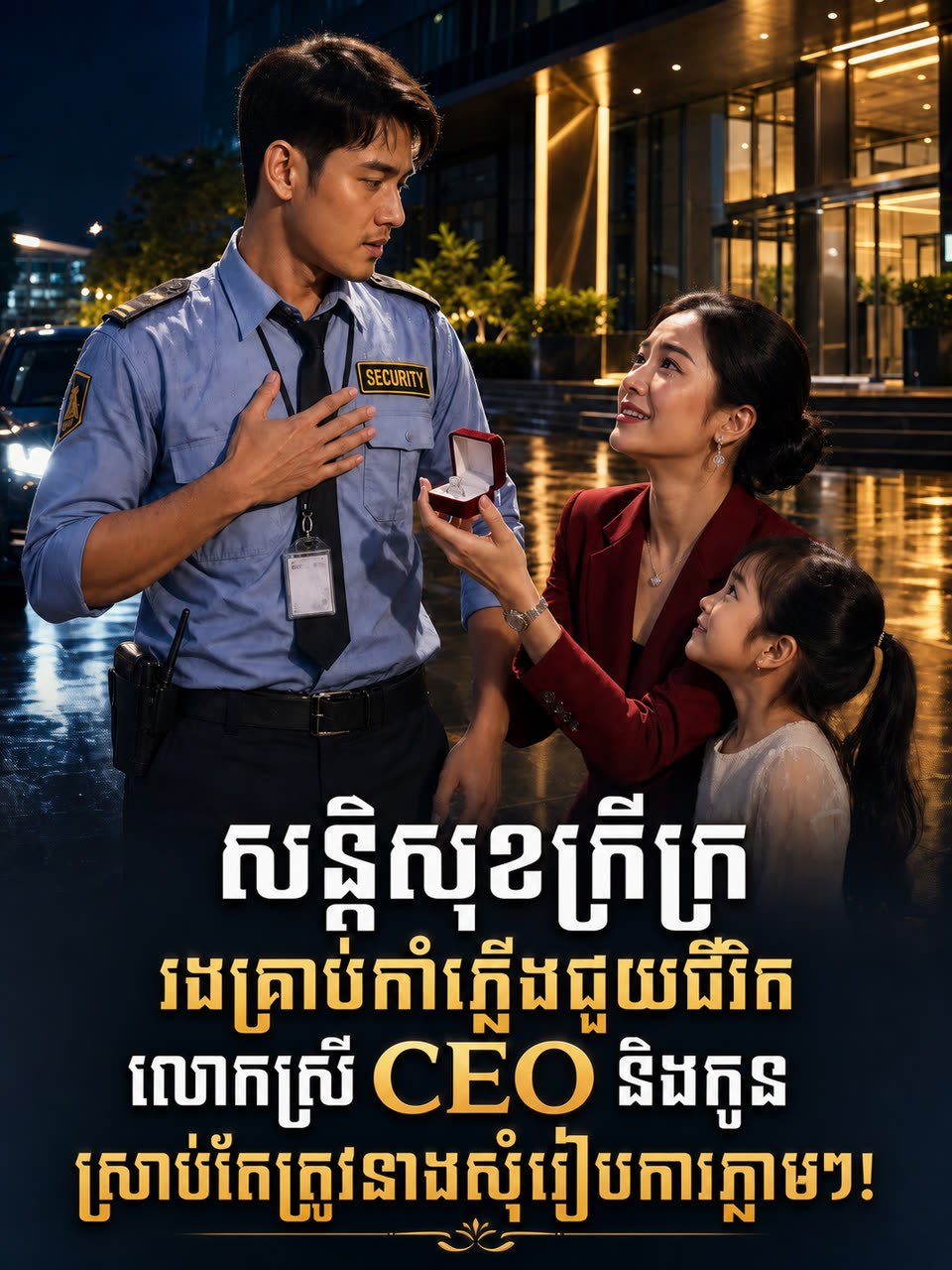 សន្តិសុខក្រីក្ររងគ្រាប់កាំភ្លើងជួយជីវិតលោកស្រី CEO និងកូន ស្រាប់តែត្រូវនាងសុំរៀបការភ្លាមៗ!